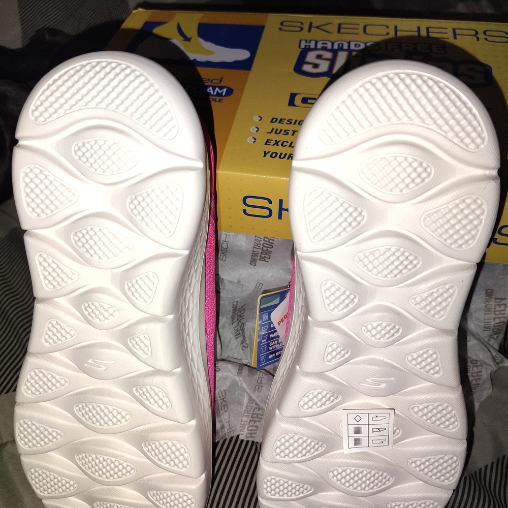Skechers Pink Slip-On Sneakers - Picture 3 of 4